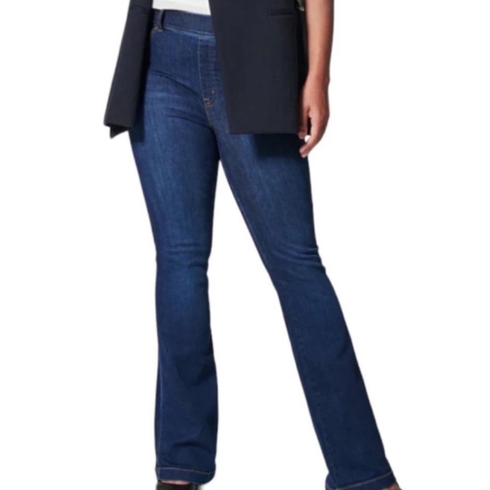 *NEW* SPANX FLARE JEANS 20327R MIDNIGHT SHADE 1X - Picture 4 of 12